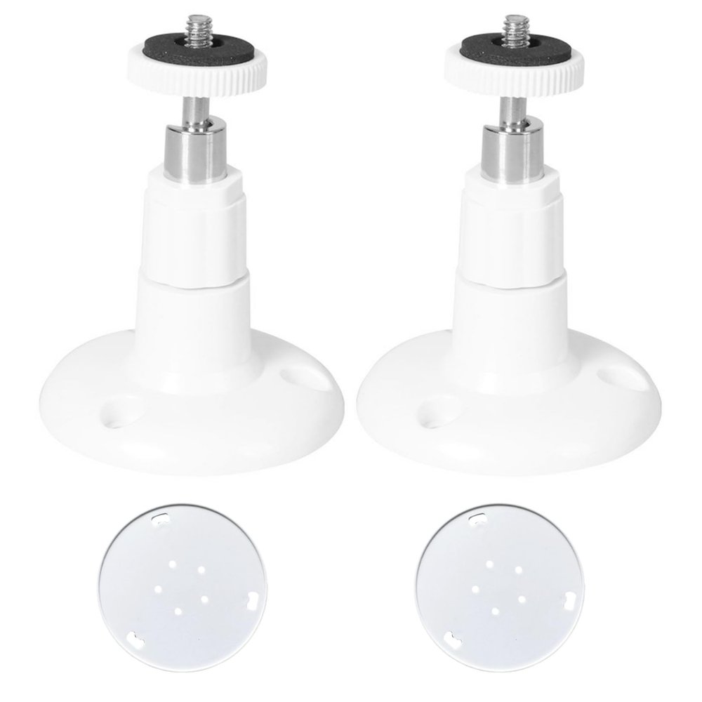 Security Camera Mounts for Outside, 360 Adjustable No Drill Camera Bracket Mount Includes 2Pcs Holders & Stickers, Self-Adhesive & Flexible Corner Bracket for Ceilings Walls More Corner Mount