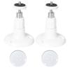 Security Camera Mounts for Outside, 360 Adjustable No Drill Camera Bracket Mount Includes 2Pcs Holders & Stickers, Self-Adhesive & Flexible Corner Bracket for Ceilings Walls More Corner Mount view 1