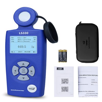 GOLDCHAMP Digital Light Meter, Spectrometer PAR Meter High-Precision (0-1,000,000 Lux), Measures Lux/CCT/CRI/UV/Spectral Curve for Plants, Greenhouse, Photography 400-700nm