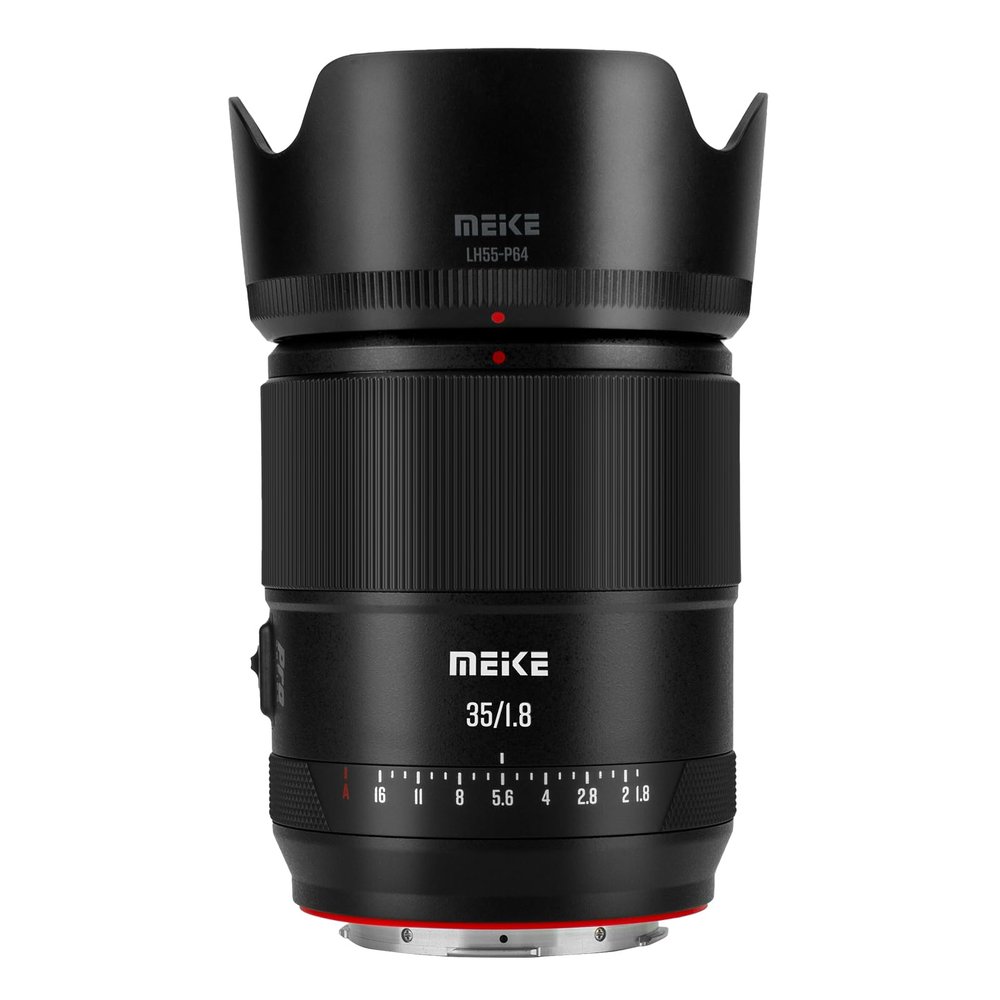 Meike Pro 35mm F1.8 Wide Angle Auto Focus AF STM Full Frame High Resolution 8K Portrait Prime Lens Compatible with Panasonic Lumix Sigma L Cameras S1H S1 S5 S5 Mark II S1R S9 FP