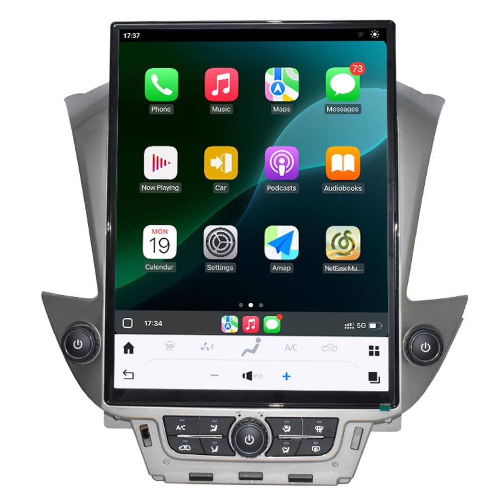 15.6 Inch Android 13 Car Radio Head Unit for Chevrolet Suburban Tahoe GMC Yukon 2014-2020 Multimedia Player GPS Navigation Stereo Upgrade 2K Touch Screen Carplay Android Auto (for OEM 8-inch Screen)