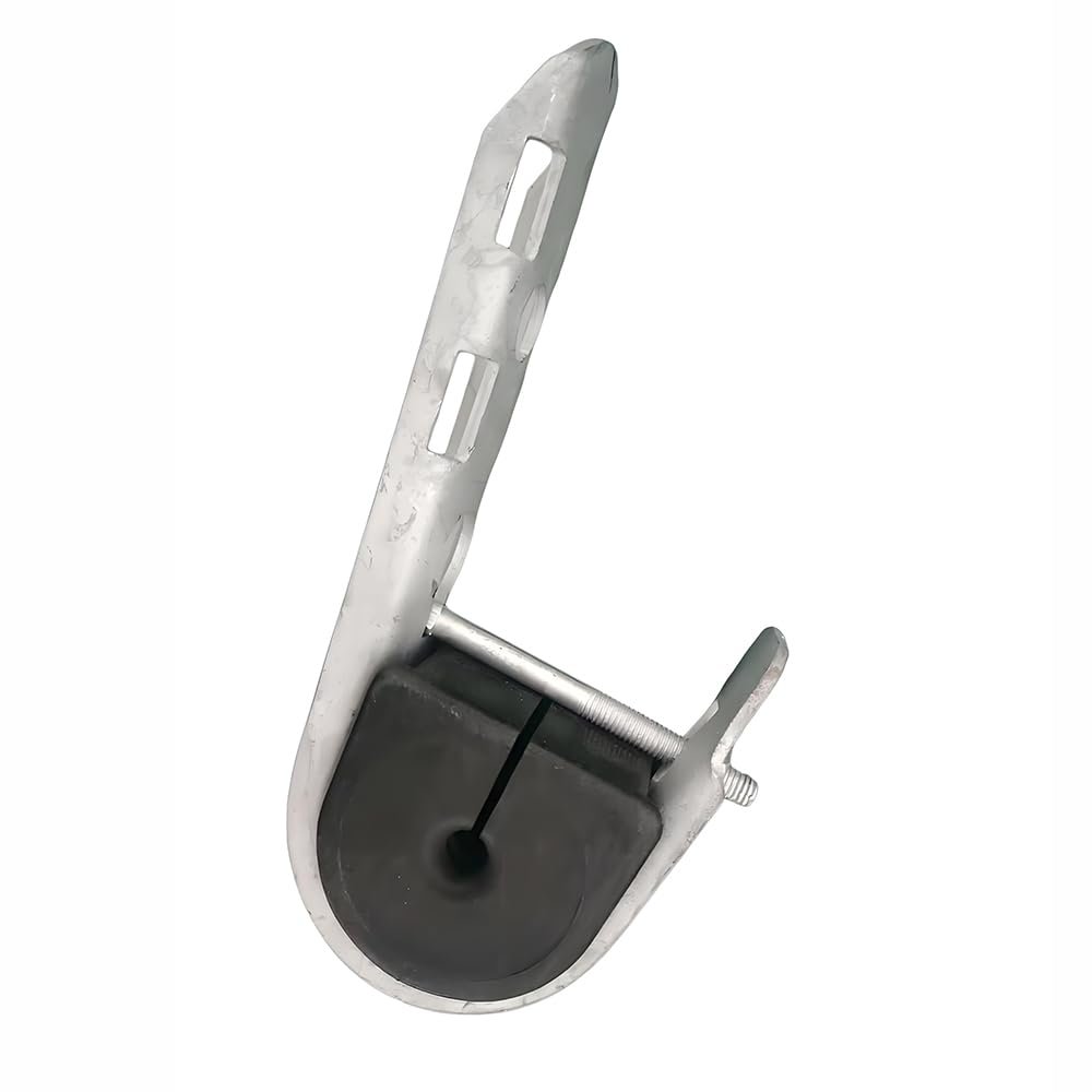 10-15mm 1 Port Large Fiber Optic J-Hook Suspension Support clamp Metal for ADSS Cable Fittings Fix Fasten