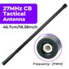 27MHz CB Radio Tactical Antenna 46.7cm/18.38inch BNC Male Connector Radio Antenna for QYT CB-58 CB-27 Handheld Marine Radio view 4
