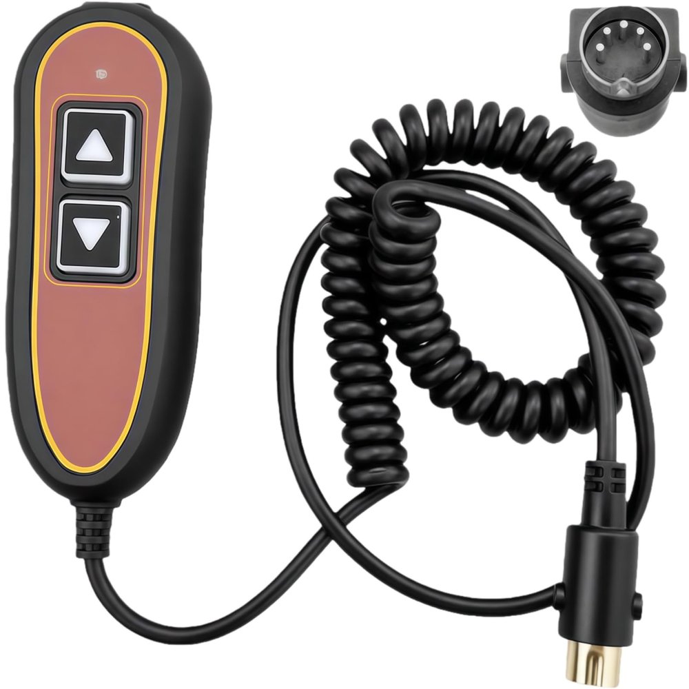2 Button 5 Pin Remote Fit for Golden Technologies Lift Chairs PR200 PR355 PR401 PR50, Hand Control Switch USB and Backlight, Replace ZK1200-hc