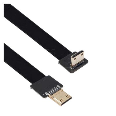Aerial FPV Upward Bend Male to Female M1ni HDMI to HDMI high-Definition Cable Extension Cable 90 Degree FPC Flat Cable 5CM-1M(0.8M,C1-C3)
