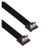 Aerial FPV Upward Bend Male to Female M1ni HDMI to HDMI high-Definition Cable Extension Cable 90 Degree FPC Flat Cable 5CM-1M(0.2M,C2-C2) view 1