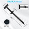 100 Pcs Nylon Universal Cable Tie Buckle with Locking Buttons & Pins, Self-Locking Zip Tie Clips for Auto Wires, Car Repair & Cord Management Kits view 2