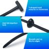100 Pcs Nylon Universal Cable Tie Buckle with Locking Buttons & Pins, Self-Locking Zip Tie Clips for Auto Wires, Car Repair & Cord Management Kits view 4