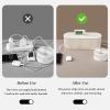 Cable Management BoxCord Storage Box,Organizer Box for Power Strips, Surge Protectors, Chargers, Adapters, TV Computer Wires Hidden Cable Management Boxes for Home/Office (White) view 4