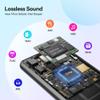 AGPTEK 128GB MP3 Player with Bluetooth 5.4, M6 2.4 inch Music Player with One-Click Recording, Built in Speaker and FM Radio, Touch Buttons(Black) view 2
