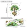 Mirabuy Suspended Tree Wall Decals Jungle Safari Animals Wall Decal Stickers for Kids Bedroom Playroom Nursary Classroom 51.57x48.03 inches view 2