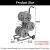 3 Rods Wire Spool Rack,Multi Purpose Dispenser Holds With Wheels,Heavy Duty Spool Cart,Automotive Wiring Storage(Green) view 2