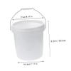 SOLUSTRE Plastic Bucket with Lid and Handle Heavy Duty Sealed Pail for Outdoor Industrial and Home Use Portable Sturdy Container for Paint Pet Food Storage and Cleaning Tasks view 2