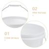 5L White Plastic Bucket with Lid and Handle for Fishing view 3