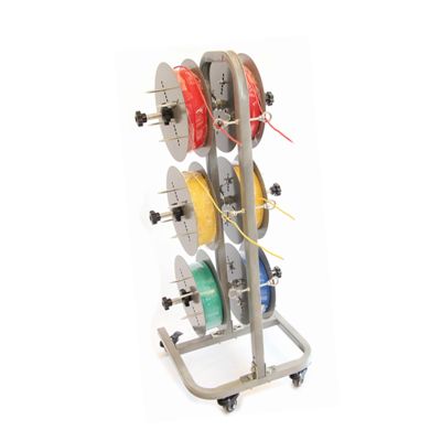 4/6 Rods Wire Spool Rack,Multi Purpose Dispenser Holds With Wheel,Multi-Spool Cable Dispenser for Electrical Industrial(6 Rods Wire)