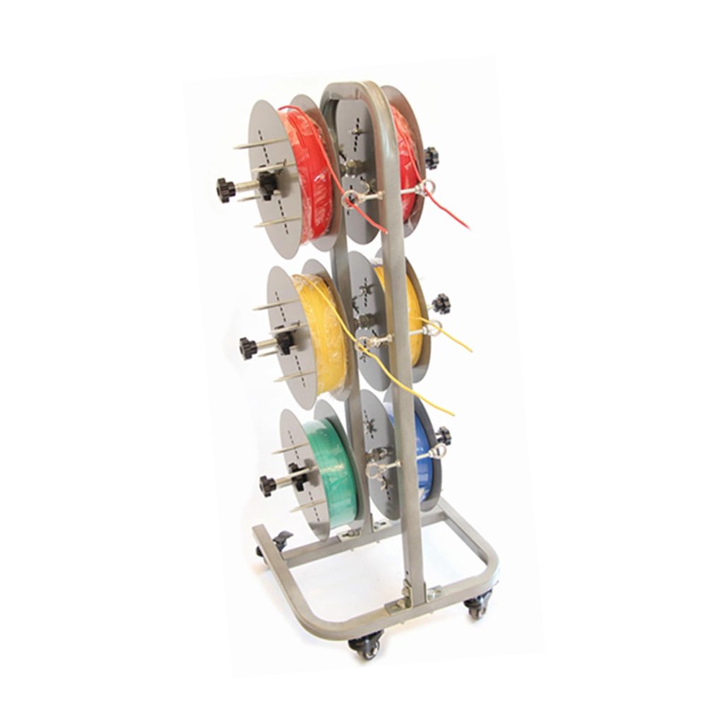 4/6 Rods Wire Spool Rack,Multi Purpose Dispenser Holds With Wheel,Multi-Spool Cable Dispenser for Electrical Industrial(6 Rods Wire)