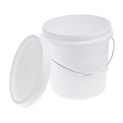 5L Plastic Paint Bucket with Handle and Lid for Fishing