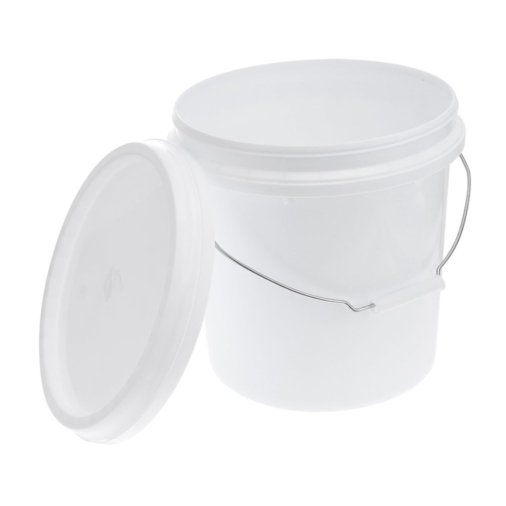 5L Plastic Paint Bucket with Handle and Lid for Fishing
