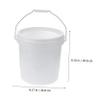 5L Plastic Paint Bucket with Handle and Lid for Fishing view 2