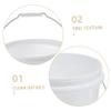 5L Plastic Paint Bucket with Handle and Lid for Fishing view 3