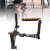 Zopsc Camera Shoulder Support Rig Kit, 3 in 1 Aluminum Shoulder Rig Stabilizer Kit, Foldable Handheld Mount with Quick Release, Anti Shake Support view 2