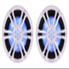 Rockville RM-PREMIUM102 White Marine Boat 10" Free Air Sub, RGB LED, 2-Pack view 1
