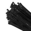 Aroono Reusable Cable Ties 6 Inch 100 PCS Black Heavy Duty, Releasable Adjustable Nylon Zip Ties with 36lbs Tensile Strength for Indoor and Outdoor Multipurpose Use view 1
