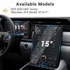 2025 2026 GMC Terrain Screen Protector Set for 2025 2026 GMC Terrain (Elevation, AT4, Denali) Infotainment & Digital Gauge Screen Cover for 2026 GMC Terrain Accessories (15" Glass*1 +11" Nano Film*2) view 2