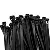 Aroono Heavy Duty Zip Ties 6 Inch 250 PCS Black Releasable Reusable, 55lbs Tensile Strength Nylon Cable Ties Adjustable for Cord Management and Garden Secure view 1