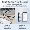 Alpha Digital Smart Glasses, Bluetooth Glasses for Men and Women, with Speakers, Voice Assistant, UV Protection, Magnetic Clip-On Polarized & Night Vision Lenses for Indoor/Outdoor Use view 3