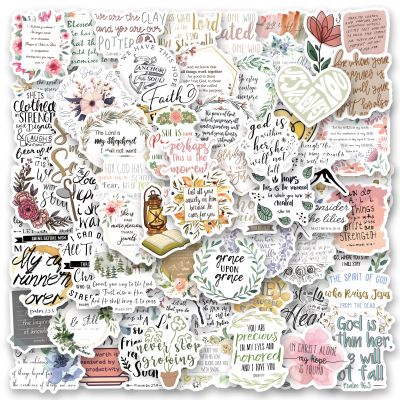 100Pcs Bible Sticker,Aesthetic Stickers,Vinyl Waterproof Bible Stickers,for Water Bottle Laptop Phone Journal,Gifts for Kid Girl Women (Bible)