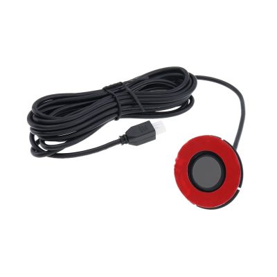 1pcs Original 13mm Flat Sensors Adjustable Depth 16mm Car Parking Sensor Kit for Backup Reverse Radar Monitor Detector System(Gray,2.5M Cable_1)