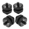 Angoily 4 PCS Hot Shoe Flash Adapter Double Screw Camera Mount Converter for DSLR Rig Flash Trigger TTL Cable Holder view 1