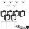 6 Pcs 6.5 Ft Retractable Remote Control Tether, Remote Control Leash with Adjustable Lock Strap TV Remote Tether for TV and DVD Remotes, Game Controllers, Tablets and Showrooms, Remote Rescue view 1
