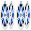 Audiosavings Bundle: (2) 51KM604WL 6.5" 150W peak/15-50W RMS Marine Speakers 4-Ohm Pair, RGB LED Lighting, Sealed Motor Design, UV-Resistant White Grilles, for Boats and Marine Audio Systems (2 Items) view 1