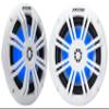 Audiosavings Bundle: (2) 51KM604WL 6.5" 150W peak/15-50W RMS Marine Speakers 4-Ohm Pair, RGB LED Lighting, Sealed Motor Design, UV-Resistant White Grilles, for Boats and Marine Audio Systems (2 Items) view 3
