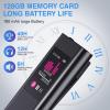 128GB Digital Voice Recorder, 1600 Hrs AI Noise Reduction, Rechargeable Voice Activated Recorder with Playback, MP3 Player Voice Activation Perfect Capture Every Word for Classes, Meetings, Interviews view 2