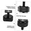 NUOBESTY 4 PCS Dual Screw Hot Shoe Mount Adapter Threaded Camera Flash Shoe Mount for DSLR Microphone Monitor LED Light Accessories view 3