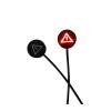 2Pcs Car Blind Spot Detection System BSD LED Warning Light Assist Lane Changing Tool Mirror Radar Detection Prompt Light(B 5V) view 2