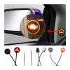 2Pcs Car Blind Spot Detection System BSD LED Warning Light Assist Lane Changing Tool Mirror Radar Detection Prompt Light(B 5V) view 3