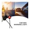 2Pcs Car Blind Spot Detection System BSD LED Warning Light Assist Lane Changing Tool Mirror Radar Detection Prompt Light(B 5V) view 4