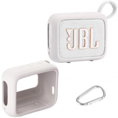 AONKE Silicone Cover Case Compatible with JBL Go 4 Ultra Portable Bluetooth Speaker (Gray)