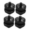Balacoo 4 PCS Double Screw Hot Shoe Mount Adapter for DSLR Cameras Lightweight Camera Rig Accessory with Enhanced Locking for Tripod and Flash Stand Compatibility view 1