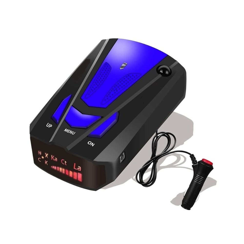 Radar Detector for Cars Radar Detector for Cars with Voice Prompt Speed, Vehicle Speed Alarm System 12v Electronic Dog Detector(Blue)