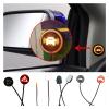 12V Car Blind Spot Detection System 2Pcs BSD Warning Light Distance Assist Lane Changing Tool Mirror Radar Detection System(D 5V) view 3