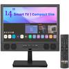 Feihe 14 Inch Small Smart TV, HD LED Flat Screen Smart TV with ATSC Tuner/HDMI/USB/AV for Kitchen, RV, Camper, Bedroom or Travel Use view 1