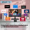 Feihe 14 Inch Small Smart TV, HD LED Flat Screen Smart TV with ATSC Tuner/HDMI/USB/AV for Kitchen, RV, Camper, Bedroom or Travel Use view 3