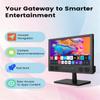 Feihe 14 Inch Small Smart TV, HD LED Flat Screen Smart TV with ATSC Tuner/HDMI/USB/AV for Kitchen, RV, Camper, Bedroom or Travel Use view 4