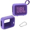 AONKE Silicone Cover Case Compatible with JBL Go 4 Ultra Portable Bluetooth Speaker (Purple) view 1