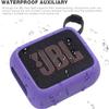 AONKE Silicone Cover Case Compatible with JBL Go 4 Ultra Portable Bluetooth Speaker (Purple) view 3